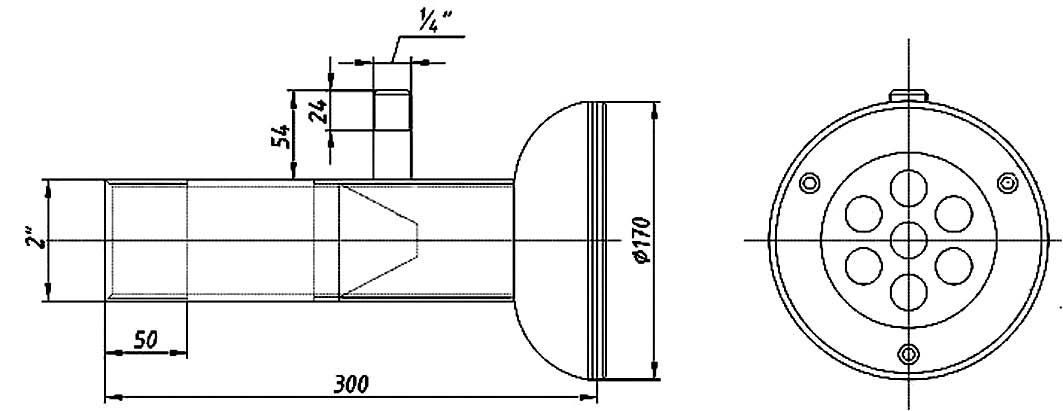 Гидромассажная универсальная форсунка Гидромассажная универсальная форсунка